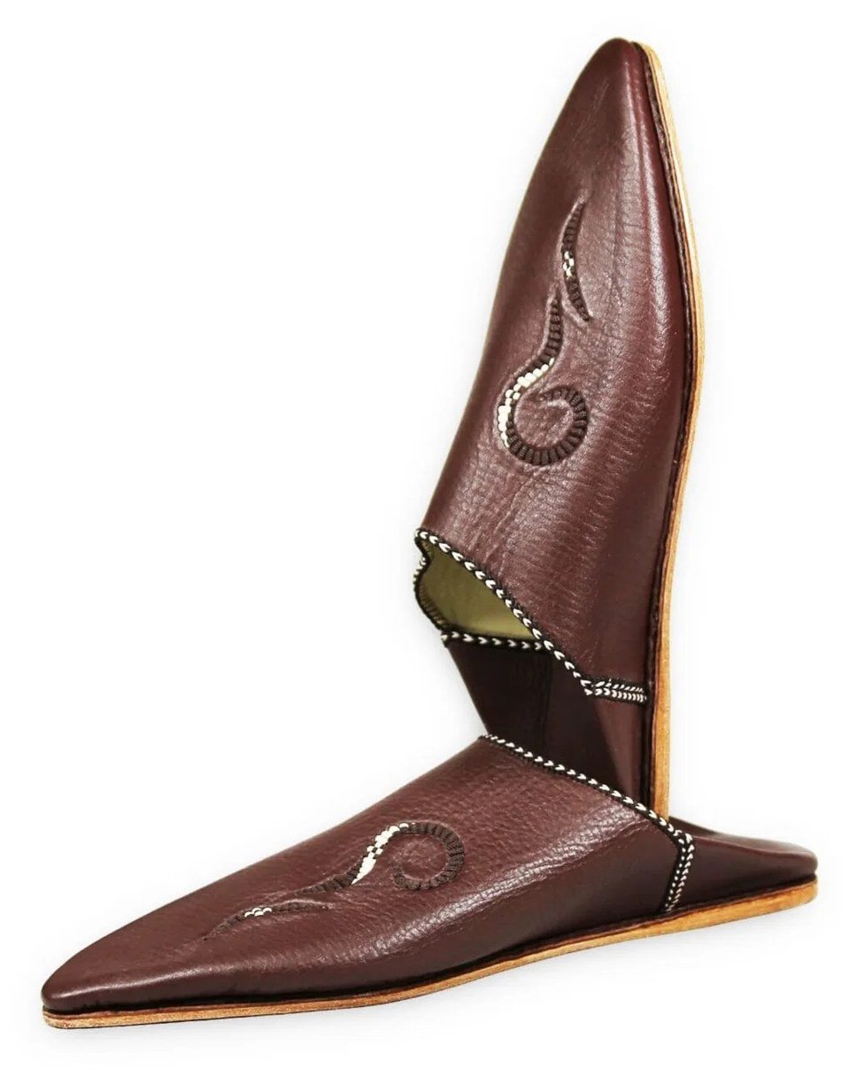 Babouches en cuir marocain faites main